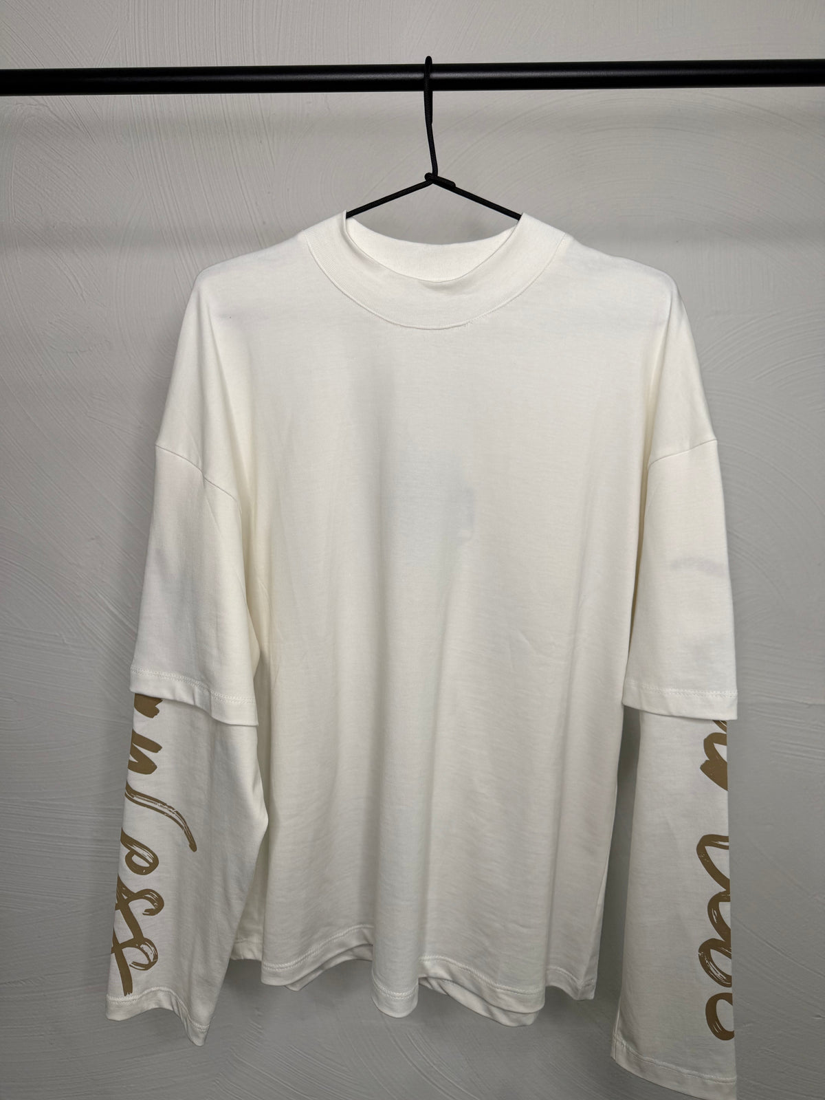 Longsleeve bianca gold