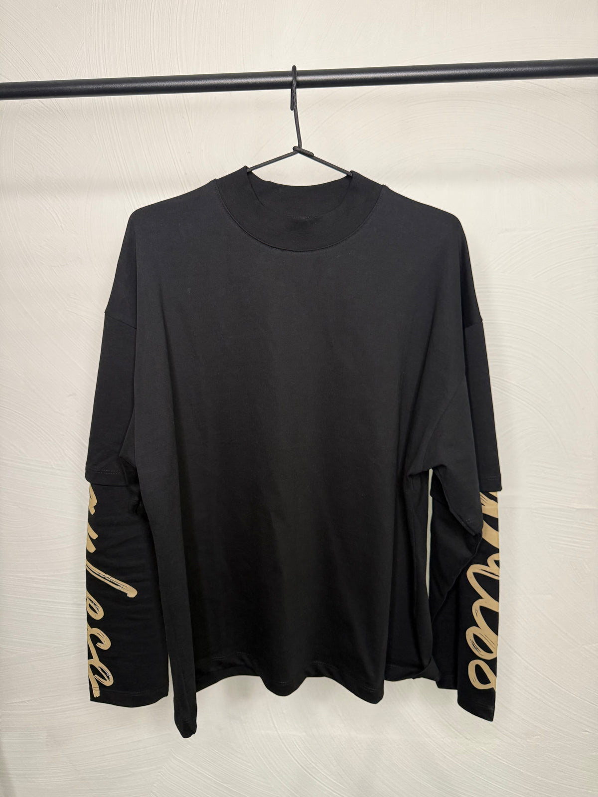 Longsleeve nera gold