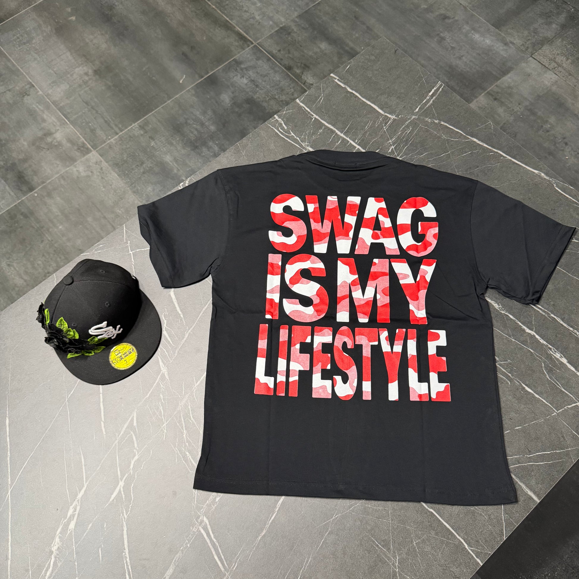 T-shirt lifestyle nera